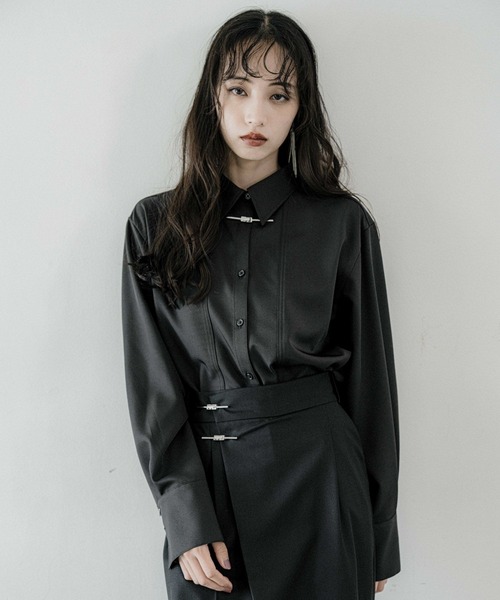 HARE（ハレ）の「KANAGUシャツ(HARE)（シャツ/ブラウス・レディース・ブラック/ホワイト・FREE）」の18枚目の写真