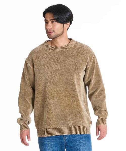 BILLABONG(ビラボン)の「BILLABONG メンズ GARAGE CREW NECK セーター 【2025年秋冬モデル】 @autumn /ビラボンレザーロゴワンポイントクルーネックニットセーター(ニット/セーター・メンズ・チャコールグレー/インディゴブルー/ブラウン・MEDIUM/LARGE/X-LARGE)」の20枚目の写真