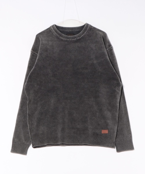 BILLABONG(ビラボン)の「BILLABONG メンズ GARAGE CREW NECK セーター 【2025年秋冬モデル】 @autumn /ビラボンレザーロゴワンポイントクルーネックニットセーター(ニット/セーター・メンズ・チャコールグレー/インディゴブルー/ブラウン・MEDIUM/LARGE/X-LARGE)」の12枚目の写真