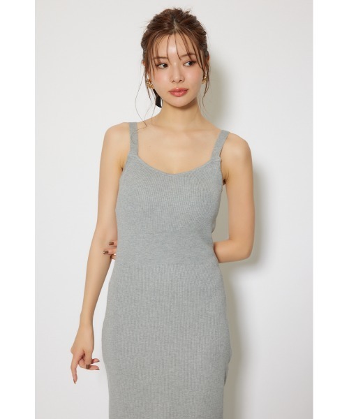 rienda（リエンダ）の「ペプラムカーデセットキャミワンピース 秋服 冬