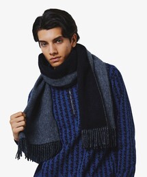 LACOSTE | リバーシブルメリノウールマフラー(マフラー)