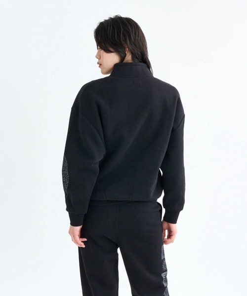 RVCA(ルーカ)の「RVCA レディース BAGGIE BF HALFZIP スウェットジャケット 【2025年秋冬モデル】 @autumn/ルーカハーフジップスウェットトレーナー(スウェット・レディース・ブラック/オフホワイト・SMALL/MEDIUM)」の6枚目の写真