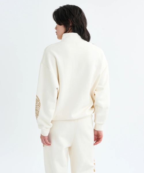 RVCA(ルーカ)の「RVCA レディース BAGGIE BF HALFZIP スウェットジャケット 【2025年秋冬モデル】 @autumn/ルーカハーフジップスウェットトレーナー(スウェット・レディース・ブラック/オフホワイト・SMALL/MEDIUM)」の11枚目の写真
