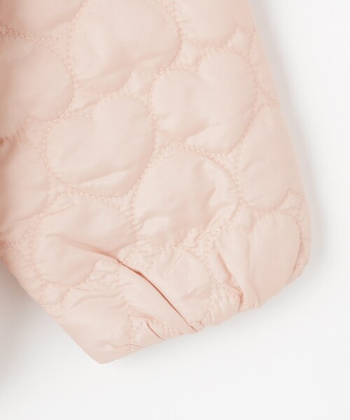 SHOO・LA・RUE（シューラルー）の「【100-150cm】ハートキルトノーカラーブルゾン（ブルゾン・キッズ・ピンク/サックスブルー/ブラック・10/11/12/13/14/15 ）」の7枚目の写真