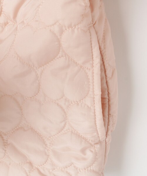 SHOO・LA・RUE（シューラルー）の「【100-150cm】ハートキルトノーカラーブルゾン（ブルゾン・キッズ・ピンク/サックスブルー/ブラック・10/11/12/13/14/15 ）」の5枚目の写真