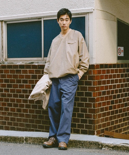 niko and...(ニコアンド)の「レトロチェック布帛プルオーバー(Tシャツ/カットソー・メンズ・ネイビー/ベージュ・LARGE/MEDIUM)」の3枚目の写真