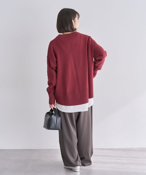 セール】ふわもっちニットプルオーバー（ニット/セーター）｜Green