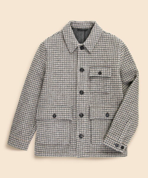 値下げ！【BROOKS BROTHERS】コットンリネンヘリンボーンチョアjkt リネン／コットン チョアジャケット | Brooks Brothers