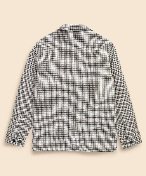 BROOKS BROTHERS(ブルックスブラザーズ)の「ウール/ポリエステル ダブルフェイス ガンクラブチェック ウォーキングコート(カバーオール・メンズ・ベージュ・SMALL/LARGE/MEDIUM)」の2枚目の写真