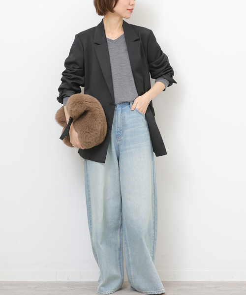 追加 / 新色》ダブルフロントテーラードジャケット（テーラード