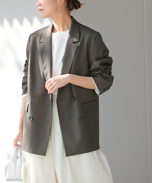 追加 / 新色》ダブルフロントテーラードジャケット（テーラード