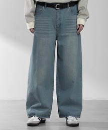 RUUBON | 【RUUBON】vintage washed straight denim pants / ヴィンテージ ウォッシュド ストレートデニムパンツ(デニムパンツ)