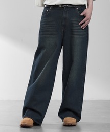 【RUUBON】vintage washed straight denim pants / ヴィンテージ ウォッシュド ストレートデニムパンツ