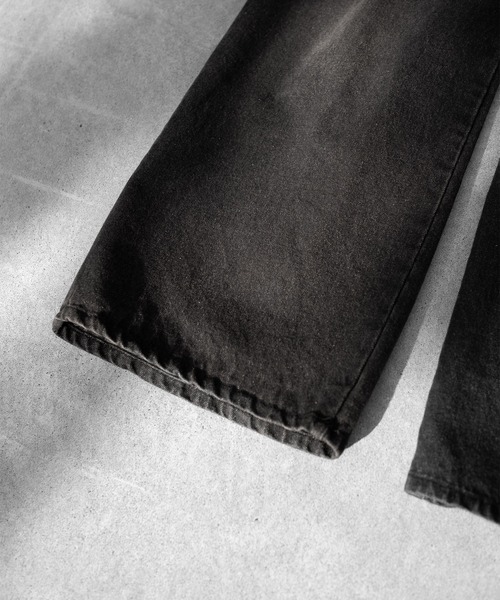RUUBON(ルーボン)の「【RUUBON】vintage washed straight denim pants / ヴィンテージ ウォッシュド ストレートデニムパンツ(デニムパンツ・メンズ・インディゴブルー/サックスブルー/ブラック/ライトグレー・L/M/S)」の6枚目の写真