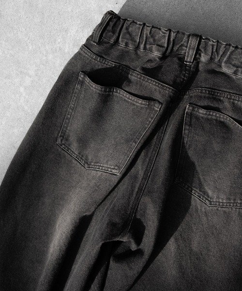 RUUBON(ルーボン)の「【RUUBON】vintage washed straight denim pants / ヴィンテージ ウォッシュド ストレートデニムパンツ(デニムパンツ・メンズ・インディゴブルー/サックスブルー/ブラック/ライトグレー・L/M/S)」の7枚目の写真