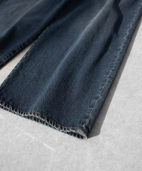 RUUBON(ルーボン)の「【RUUBON】vintage washed straight denim pants / ヴィンテージ ウォッシュド ストレートデニムパンツ(デニムパンツ・メンズ・インディゴブルー/サックスブルー/ブラック/ライトグレー・L/M/S)」の12枚目の写真