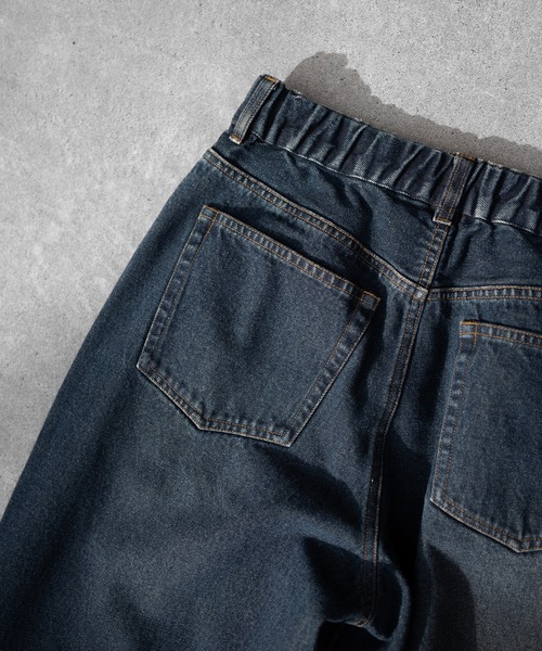 RUUBON(ルーボン)の「【RUUBON】vintage washed straight denim pants / ヴィンテージ ウォッシュド ストレートデニムパンツ(デニムパンツ・メンズ・インディゴブルー/サックスブルー/ブラック/ライトグレー・L/M/S)」の14枚目の写真