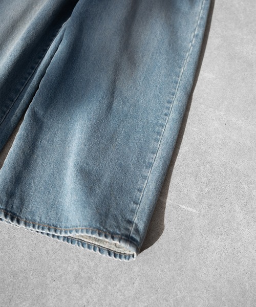 RUUBON(ルーボン)の「【RUUBON】vintage washed straight denim pants / ヴィンテージ ウォッシュド ストレートデニムパンツ(デニムパンツ・メンズ・インディゴブルー/サックスブルー/ブラック/ライトグレー・L/M/S)」の19枚目の写真