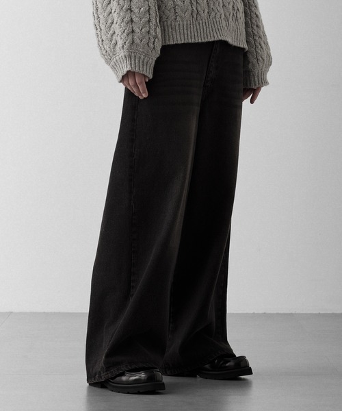 RUUBON(ルーボン)の「【RUUBON】vintage washed straight denim pants / ヴィンテージ ウォッシュド ストレートデニムパンツ(デニムパンツ・メンズ・インディゴブルー/サックスブルー/ブラック/ライトグレー・L/M/S)」の22枚目の写真