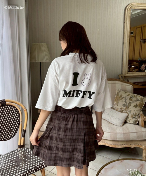 MIIA(ミーア)の「miffy バックプリントTシャツ (とんがり耳)(Tシャツ/カットソー・レディース・ブラック/オフホワイト・FREE)」の10枚目の写真