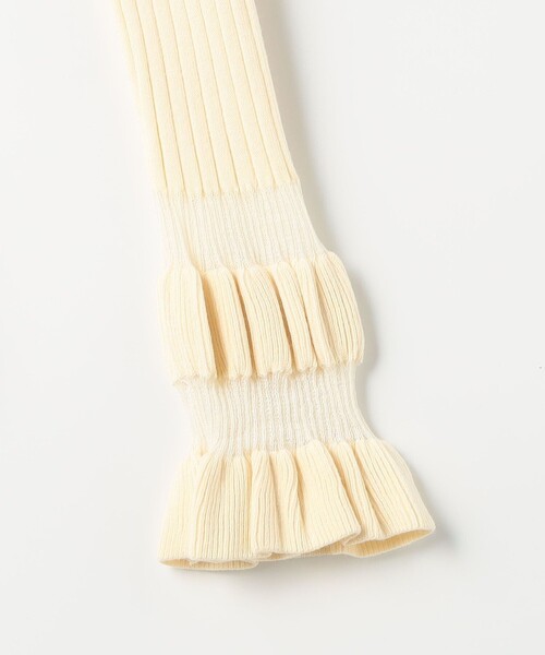 fredy couleur（フレディクルール）の「袖口フリルリブニット（ニット/セーター・レディース・オフホワイト/チャコールグレー/ブラック・38）」の14枚目の写真