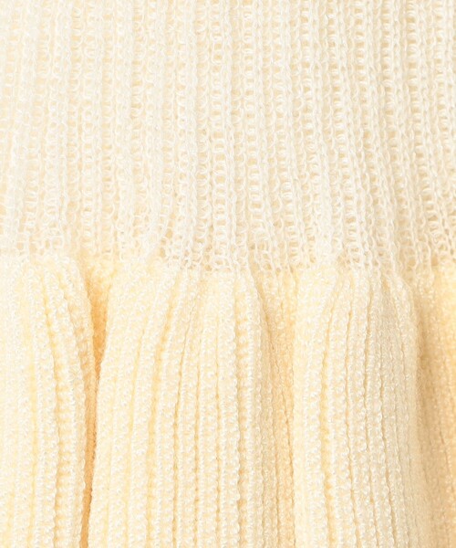 fredy couleur（フレディクルール）の「袖口フリルリブニット（ニット/セーター・レディース・オフホワイト/チャコールグレー/ブラック・38）」の15枚目の写真