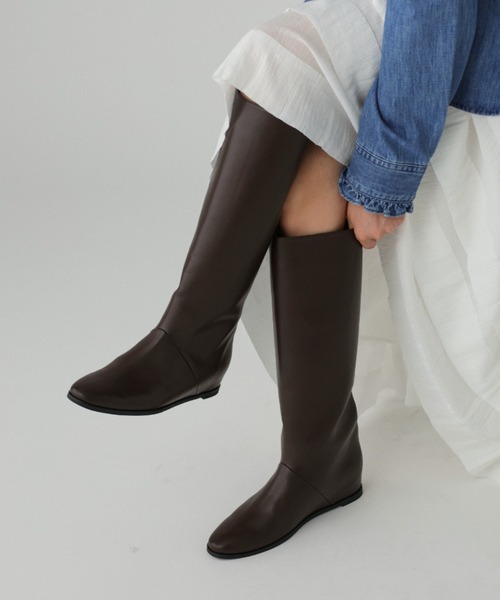 BABYLONE（バビロン）の「ロングブーツ（ブーツ・レディース・ブラウン/ブラック・37inch/38inch）」の5枚目の写真