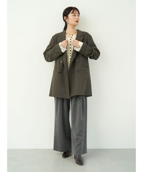 LAGUNAMOON（ラグナムーン）の「レーススリーブニットプルオーバー（ニット/セーター・レディース・レッド/ブラック/アイボリー・FREE）」の13枚目の写真