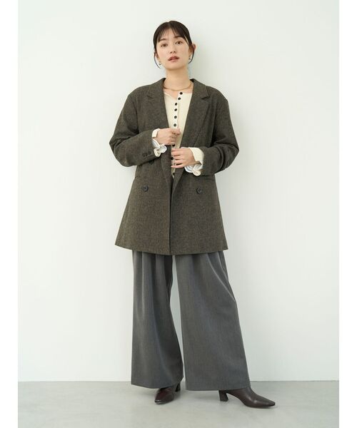 セール】レーススリーブニットプルオーバー（ニット/セーター