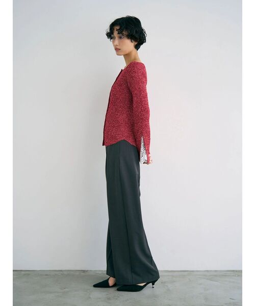 LAGUNAMOON（ラグナムーン）の「レーススリーブニットプルオーバー（ニット/セーター・レディース・レッド/ブラック/アイボリー・FREE）」の17枚目の写真