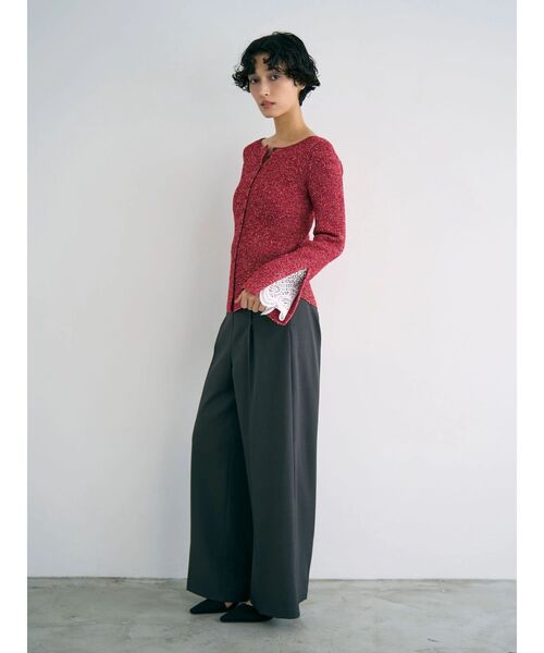 セール】レーススリーブニットプルオーバー（ニット/セーター