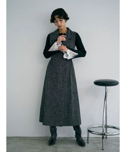 セール】レーススリーブニットプルオーバー（ニット/セーター