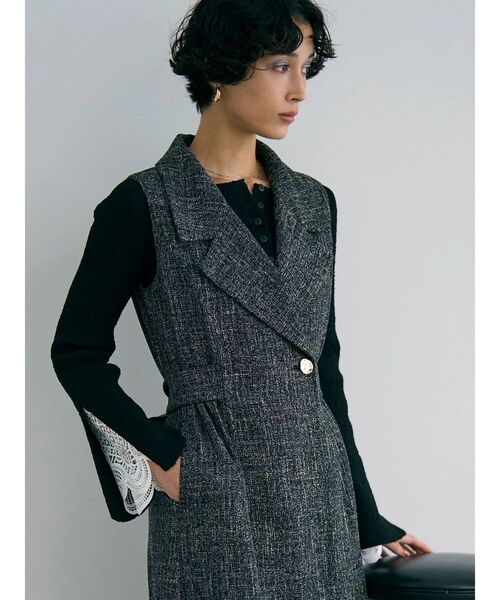 セール】レーススリーブニットプルオーバー（ニット/セーター