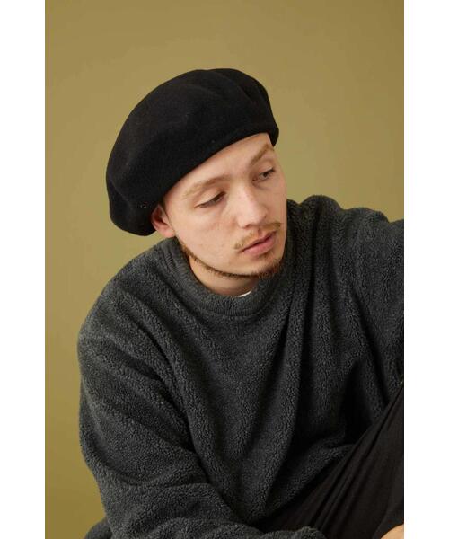 CPH（シーピーエイチ）の「CPH/シーピーエイチ/BERET SOLID WOOL/611WO（ハンチング/ベレー帽・メンズ・グレー/ブラック・F）」の14枚目の写真