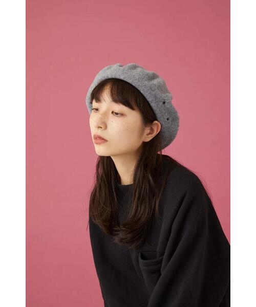 CPH（シーピーエイチ）の「CPH/シーピーエイチ/BERET SOLID WOOL/611WO（ハンチング/ベレー帽・メンズ・グレー/ブラック・F）」の19枚目の写真