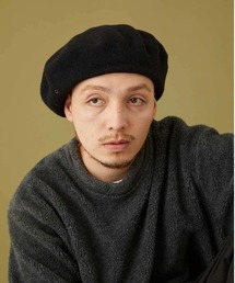 CPH(シーピーエイチ)のCPH/シーピーエイチ/BERET SOLID WOOL/611WO(ハンチング/ベレー帽)
