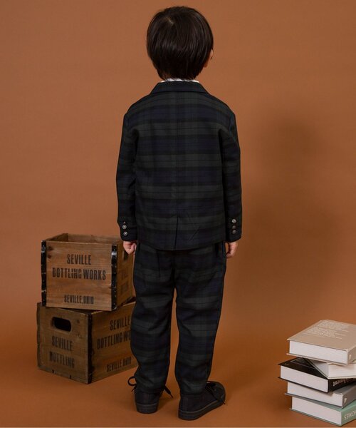 BREEZE(ブリーズ)の「【リンク】フォーマルパンツ_セットアップ可能(スーツパンツ・キッズ・グレー/グリーン・90/100/110/120/130)」の4枚目の写真