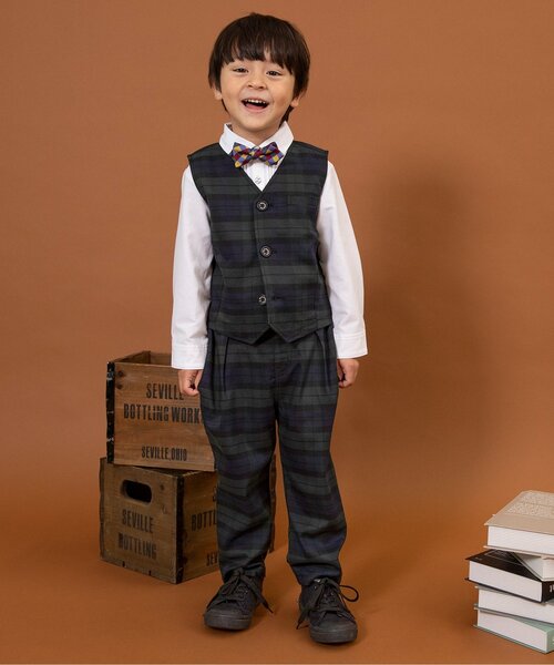 BREEZE(ブリーズ)の「【リンク】フォーマルパンツ_セットアップ可能(スーツパンツ・キッズ・グレー/グリーン・90/100/110/120/130)」の5枚目の写真