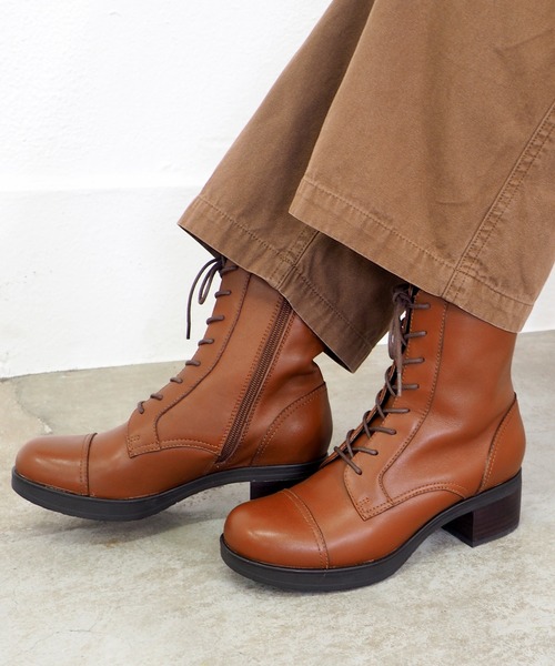 あしながおじさん（アシナガオジサン）の「防滑｜レースアップブーツ　2810597（ブーツ・レディース・ブラウン/ダークブラウン/ブラック・22.5cm/23cm/23.5cm/24cm/24.5cm）」の3枚目の写真