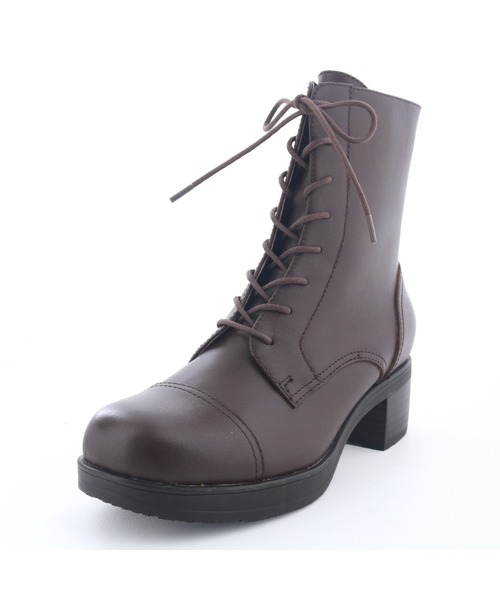 あしながおじさん（アシナガオジサン）の「防滑｜レースアップブーツ　2810597（ブーツ・レディース・ブラウン/ダークブラウン/ブラック・22.5cm/23cm/23.5cm/24cm/24.5cm）」の5枚目の写真