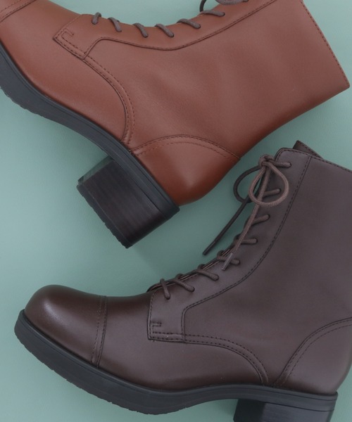 あしながおじさん（アシナガオジサン）の「防滑｜レースアップブーツ　2810597（ブーツ・レディース・ブラウン/ダークブラウン/ブラック・22.5cm/23cm/23.5cm/24cm/24.5cm）」の7枚目の写真