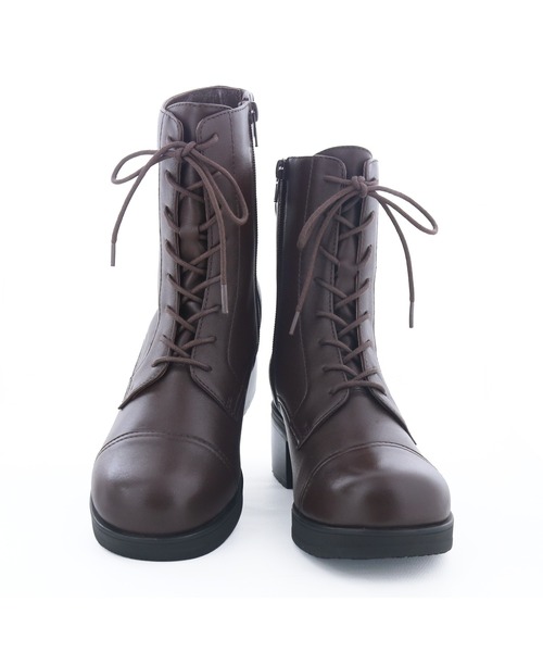 あしながおじさん（アシナガオジサン）の「防滑｜レースアップブーツ　2810597（ブーツ・レディース・ブラウン/ダークブラウン/ブラック・22.5cm/23cm/23.5cm/24cm/24.5cm）」の9枚目の写真