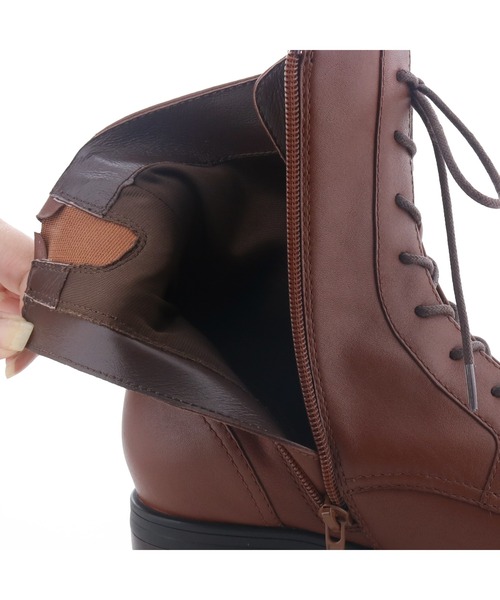 あしながおじさん（アシナガオジサン）の「防滑｜レースアップブーツ　2810597（ブーツ・レディース・ブラウン/ダークブラウン/ブラック・22.5cm/23cm/23.5cm/24cm/24.5cm）」の15枚目の写真