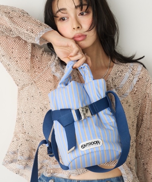 Unitage(ユニテージ)の「【OUTDOOR PRODUCTS】2way Belt Tote(ショルダーバッグ・レディース・オレンジ/サックスブルー・FREE)」の2枚目の写真