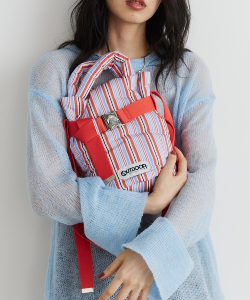 Unitage(ユニテージ)の「【OUTDOOR PRODUCTS】2way Belt Tote(ショルダーバッグ・レディース・オレンジ/サックスブルー・FREE)」の1枚目の写真