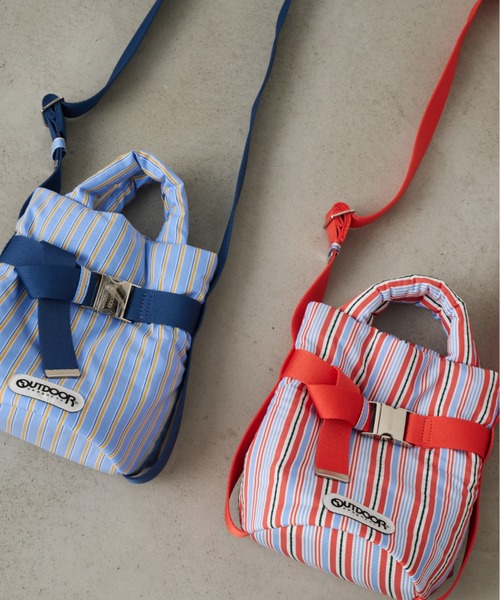 Unitage(ユニテージ)の「【OUTDOOR PRODUCTS】2way Belt Tote(ショルダーバッグ・レディース・オレンジ/サックスブルー・FREE)」の4枚目の写真