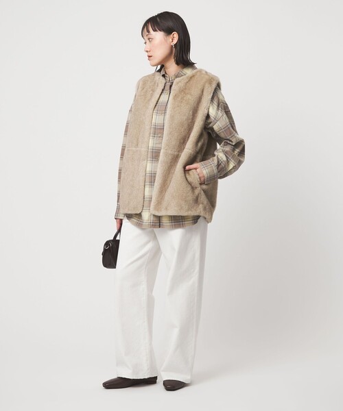 セール】フェイクファー ベスト（ベスト）｜green label relaxing