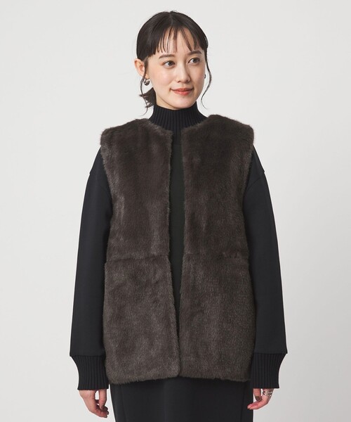 セール】フェイクファー ベスト（ベスト）｜green label relaxing