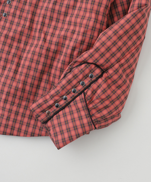 TANAKA（タナカ）の「TANAKA / タナカ PADDED WESTERN SHIRT（シャツ/ブラウス・メンズ・レッド系その他・MEDIUM/LARGE）」の4枚目の写真