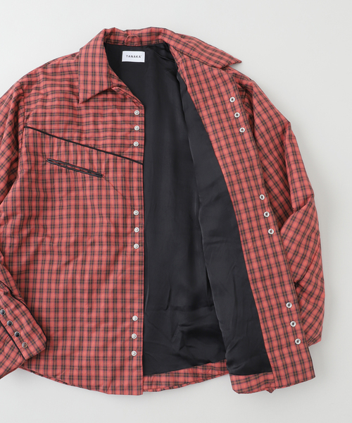 TANAKA（タナカ）の「TANAKA / タナカ PADDED WESTERN SHIRT（シャツ/ブラウス・メンズ・レッド系その他・MEDIUM/LARGE）」の5枚目の写真
